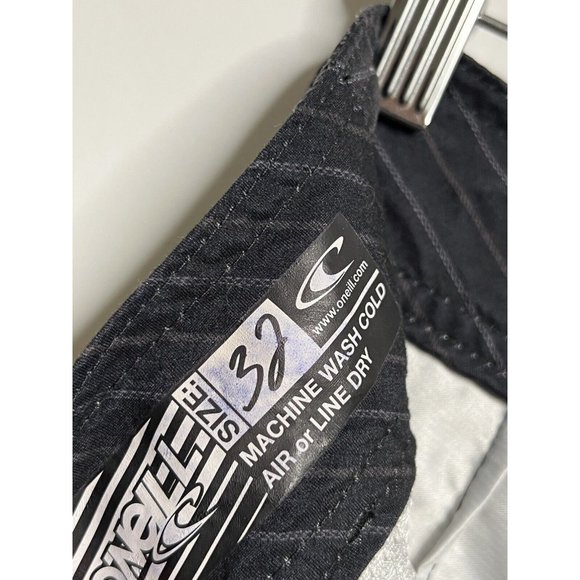 O'Neill Hybrid Shorts Men’s Size 32 Gray Plaid Boardshorts Swim - Picture 7 of 7